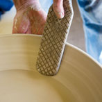 David and Margaret Frith at work at Brookhouse Pottery 2017